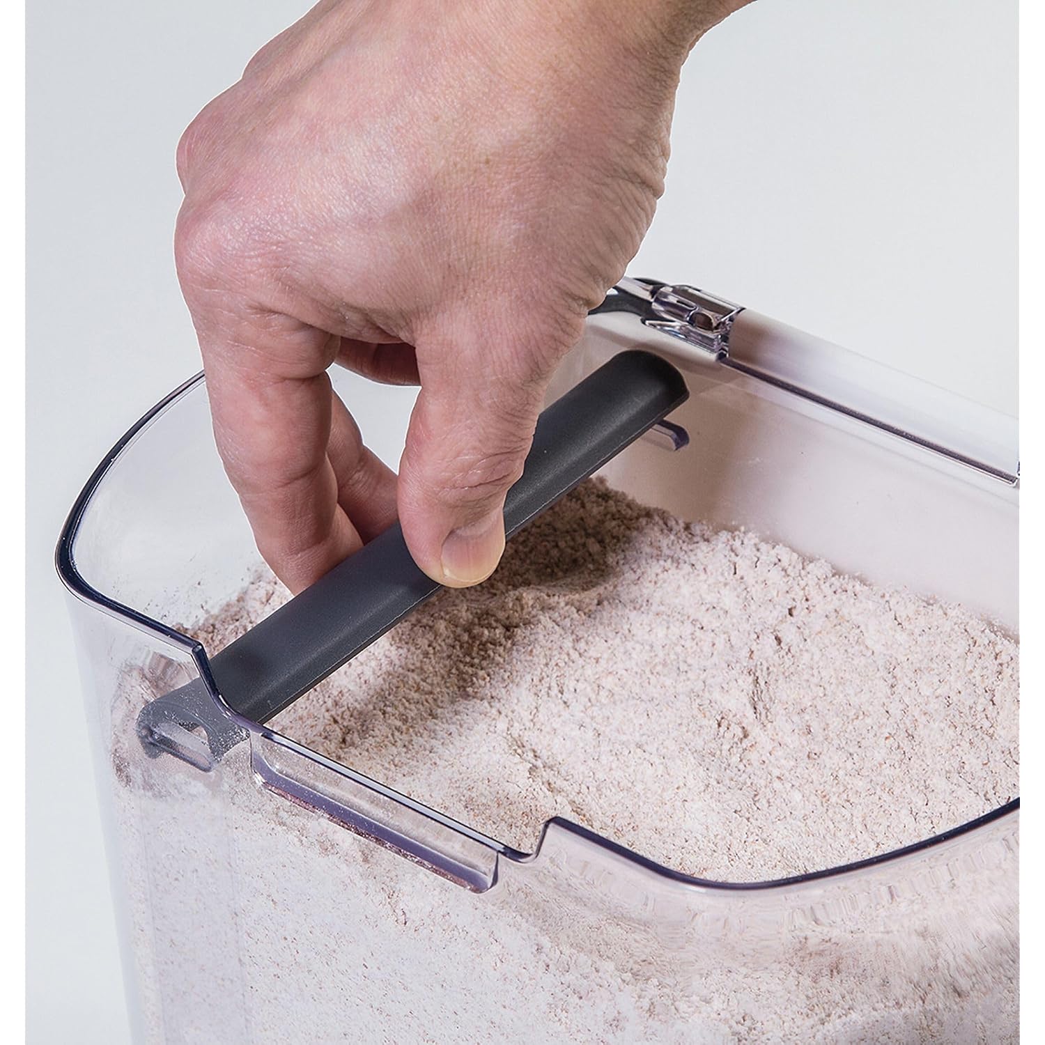 Prokeeper Flour Storage Container, 4-Quart Capacity, Includes Leveling Bar For Mess-Free Measuring