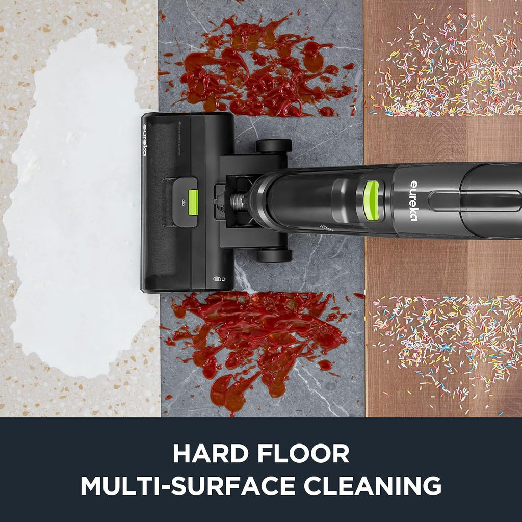 Eureka Wet Dry Vacuum Cleaner Cordless, Mop Vacuum Cleaner With Self-Cleaning System, Lightweight Hardwood Floors Vacuum For Pets And Sticky Messes, Black, New400