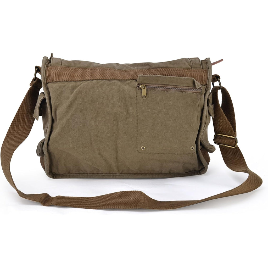Gootium Canvas Messenger Bag - Vintage Cross Body Shoulder Satchel