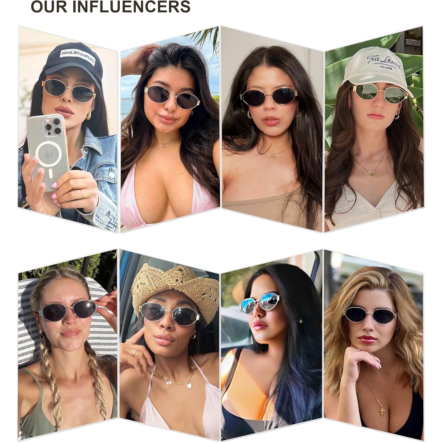 SOJOS Retro Oval Sunglasses for Women Trendy Classic Shades UV400 Protection SJ1256