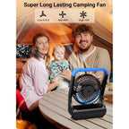 Gazeled Battery Operated Fan, Camping Fan Battery Powered, Super Long Lasting, 5'' Portable D-Cell Battery Powered Desk Fan With Timer, 3 Speeds, Quiet, 180° Rotation, For Office,Bedroom,Outdoor, F24