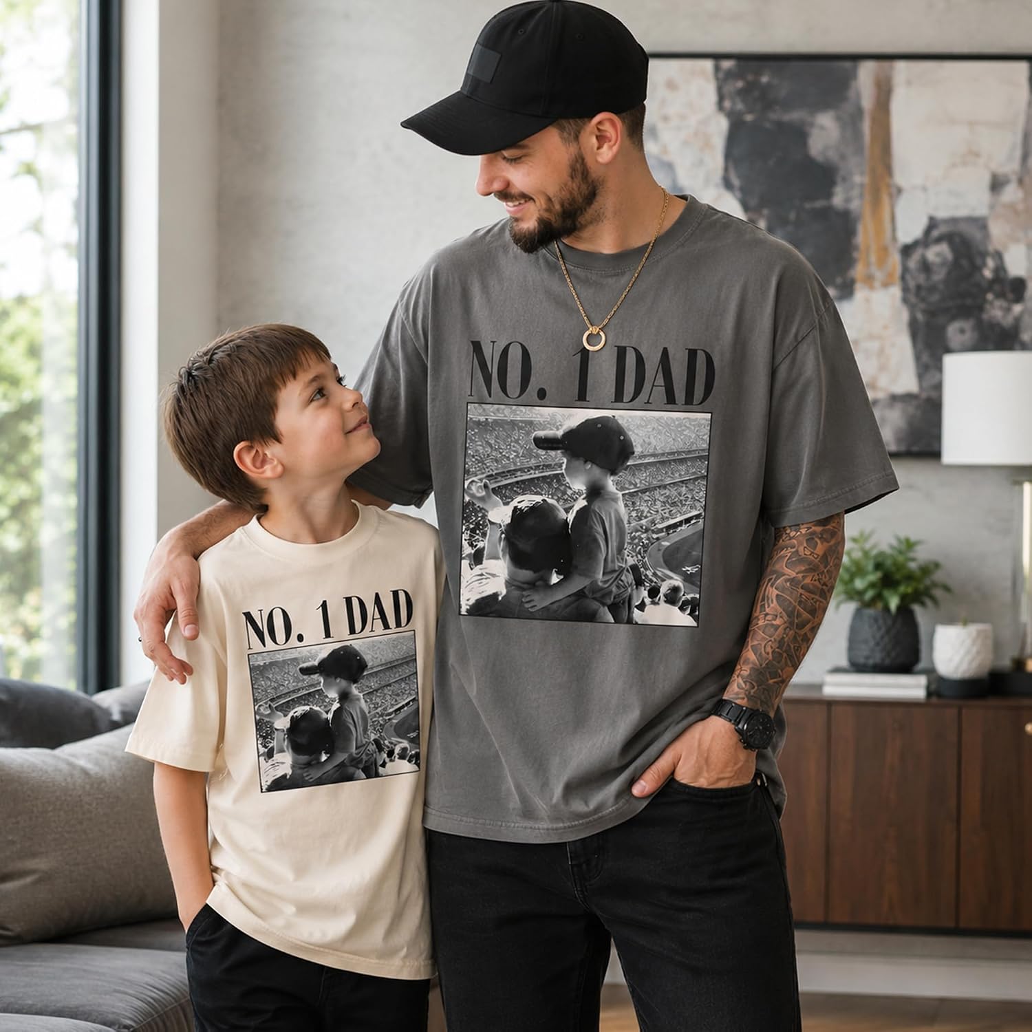 Personalized Dad Photo Shirt, Custom For Dad, Vintage Photo T Shirt For Men, Custom Picture Tee, Daddy Gifts From Kids, Best Dad Ever Shirt