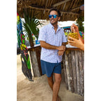 Huk Mens Kona Short Sleeve Shirt | Performance Button Down