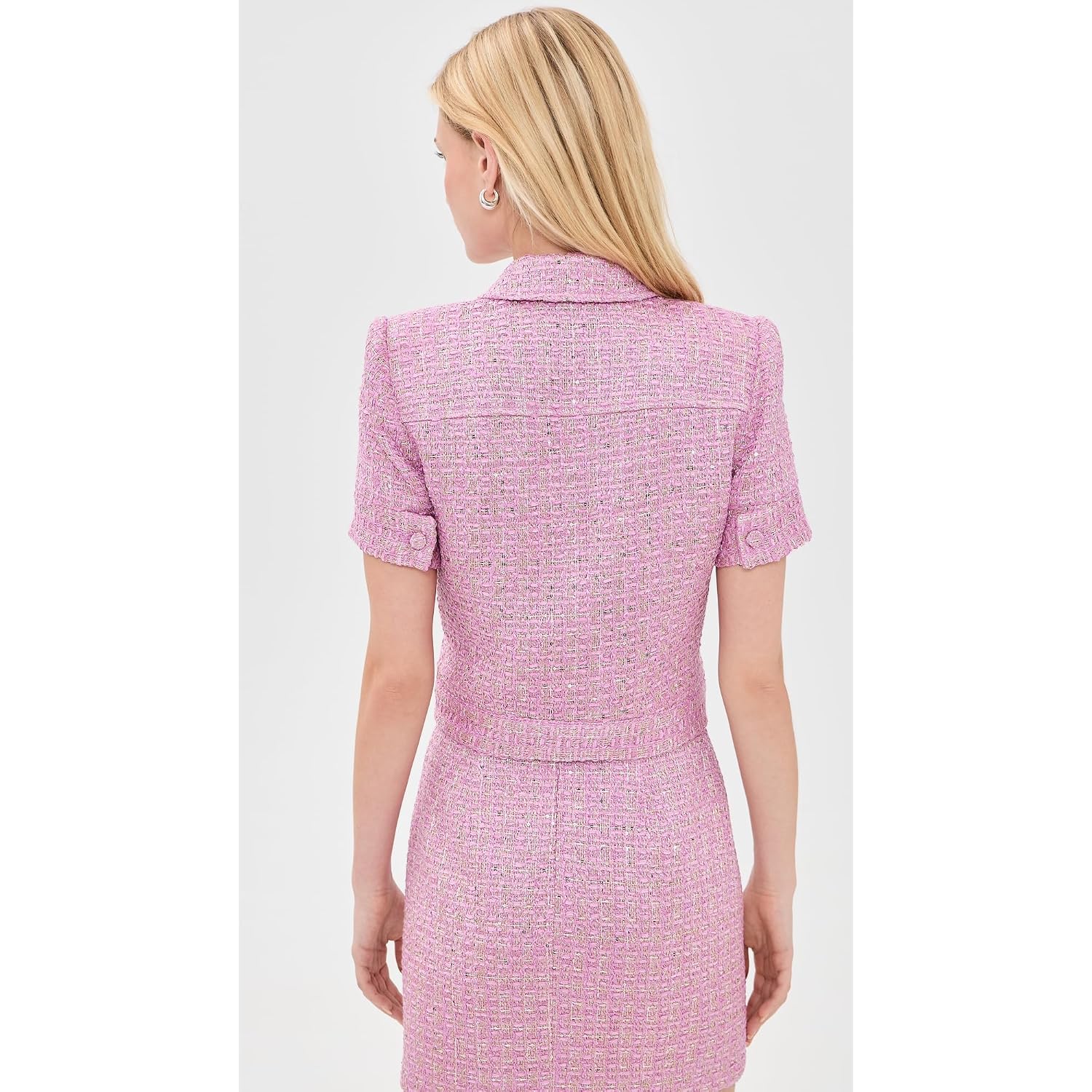 L'Agence Women'S Chita Cropped Short Sleeve Jacket