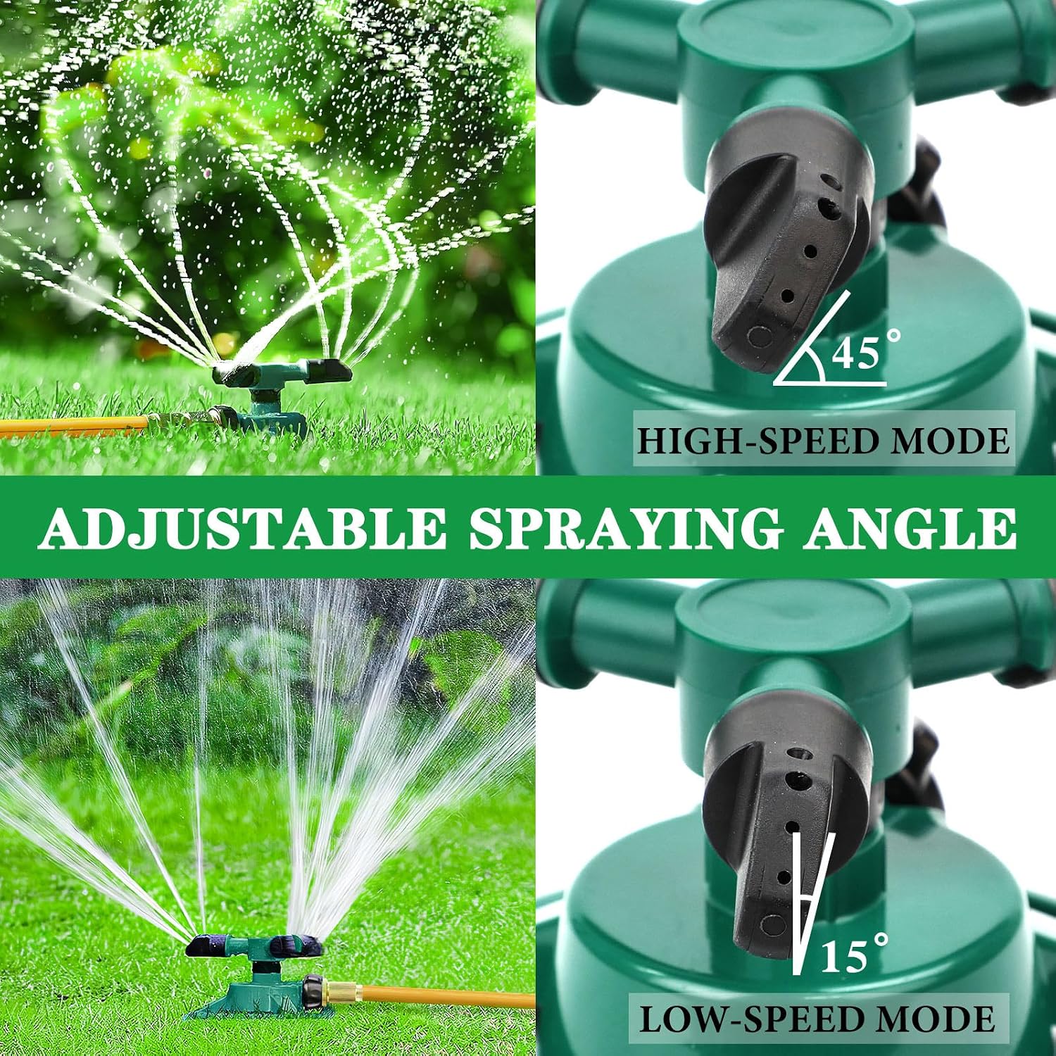 Sprinklers For Yard, Rotating Lawn And Garden Sprinkler For Large Area Coverage, Yard Sprinklers For Kids And Pets Playing