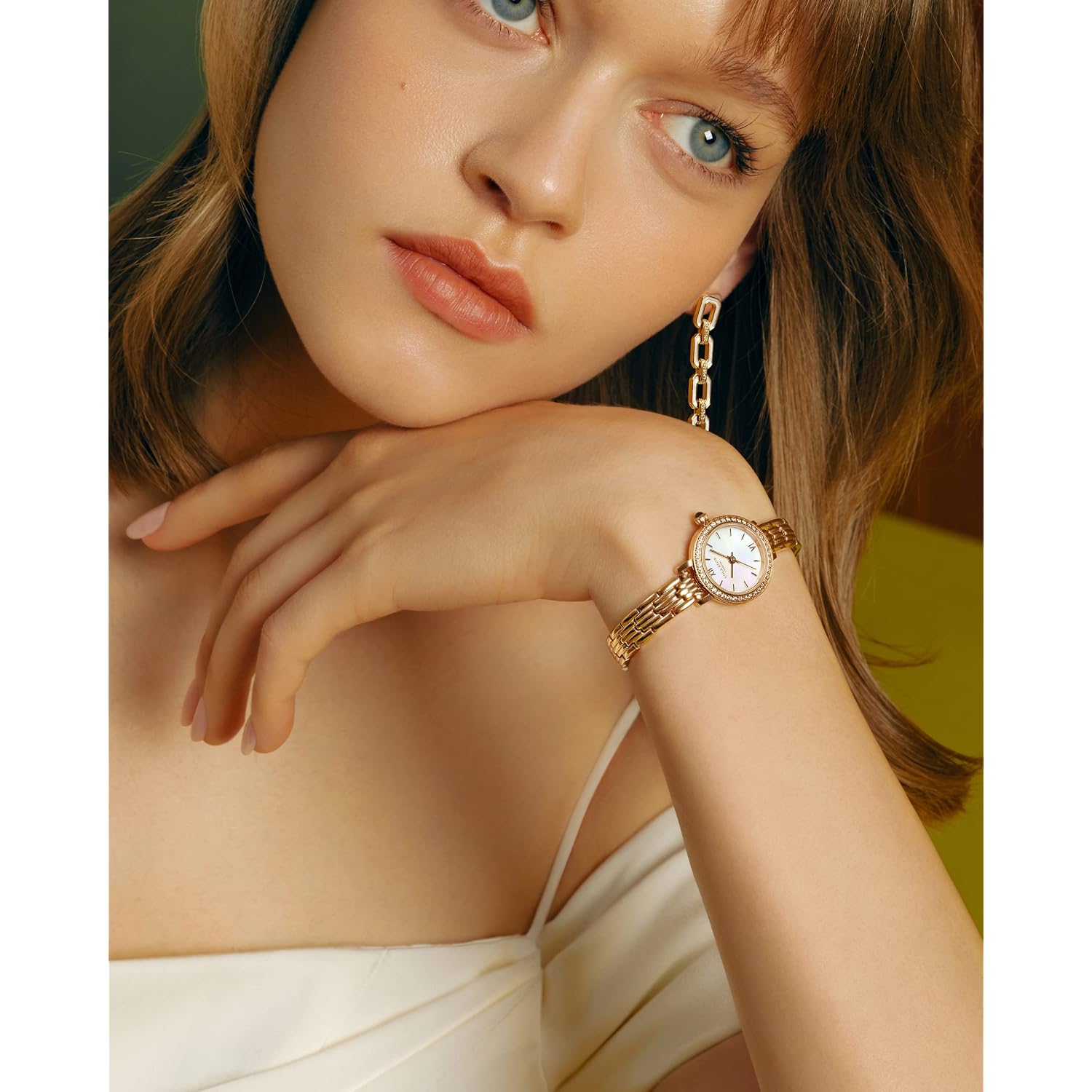 Lola Rose Dainty Watch For Women: Rose Gloden Watch, Genuine Stainless Steel Strap, Wrapped By Stylish Gift Box - Vintage Present For Small Wrists