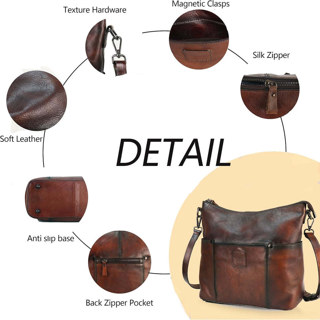 Hobo Bag For Women Crossbody Bag Purse And Handbag Leather Shouler Bags