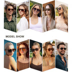 SOJOS Retro Aviator Sunglasses for Women Men,Trendy Rectangle Womens Mens Shades Sun Glasses SJ2202