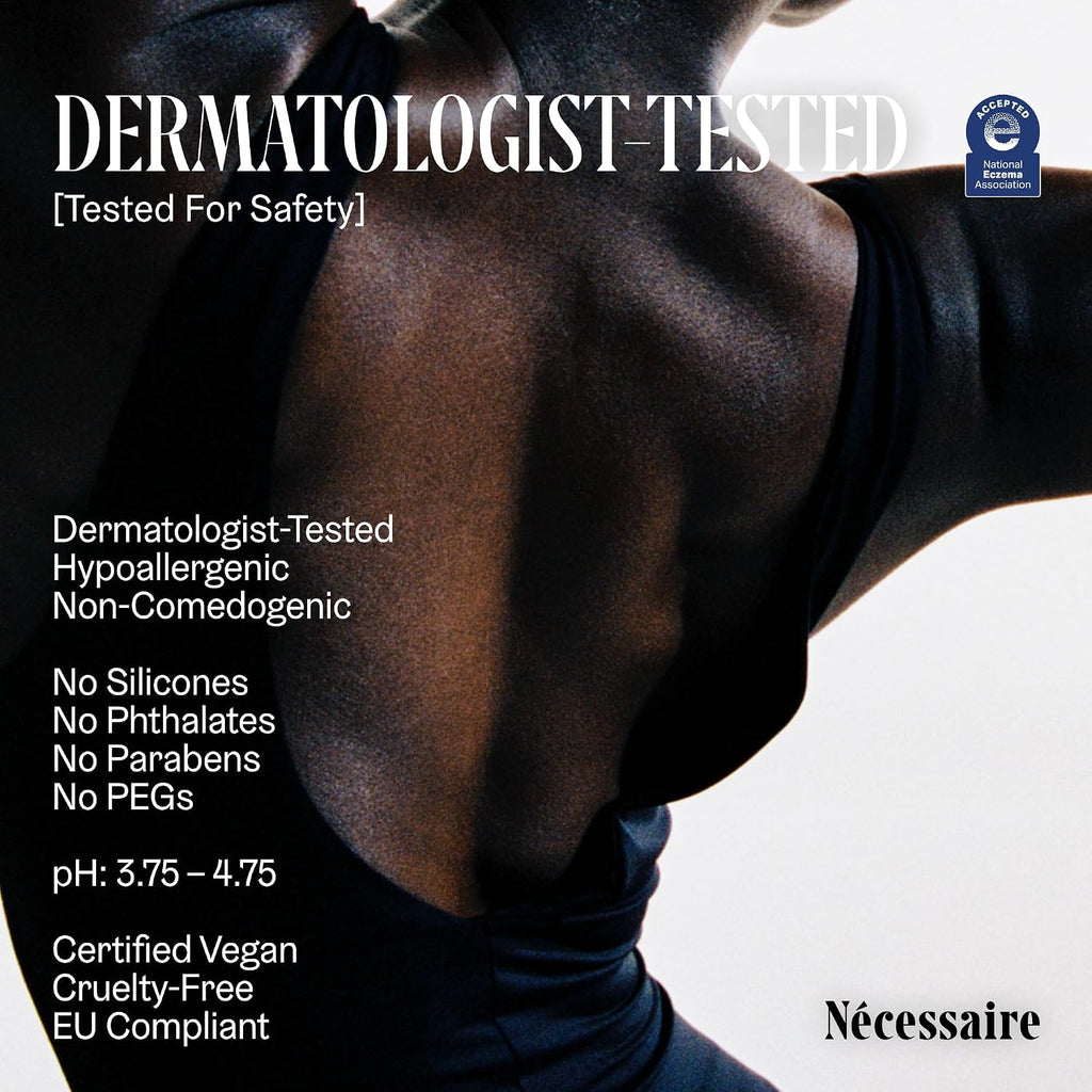 Nécessaire The Body Serum – Fragrance-Free Hyaluronic Acid Body Serum For Women+ Men. Niacinamide Firming Body Lotion – Fast-Absorbing For Sensitive + Eczema-Prone Skin. 150 Ml / 5.1 Fl Oz.