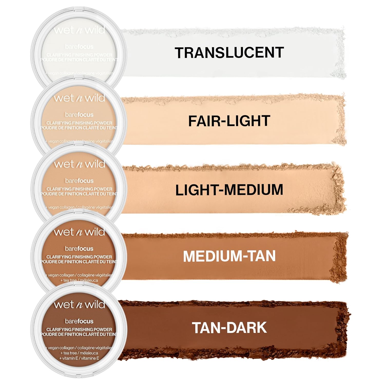 wet n wild Bare Focus Clarifying Finishing Powder | Matte | Pressed Setting Powder Light-Medium
