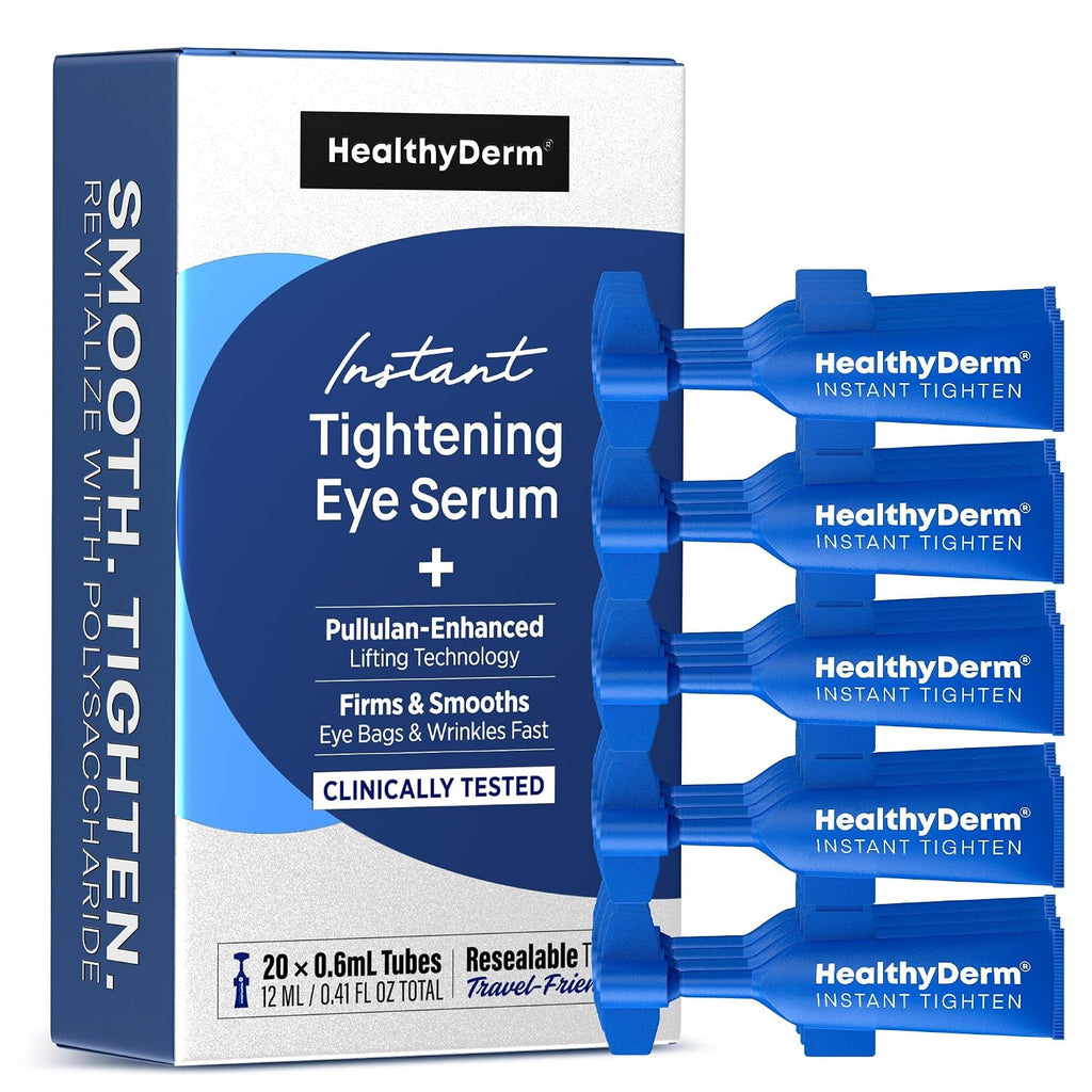 Instant Under Eye Lift Serum: Reduces Eye Bags, Wrinkles, Puffy Eyes, Dark Circles & Crow’S Feet In Minutes - Advanced Firming Polysaccharide Formula For Mature Skin - 20 Resealable Tubes