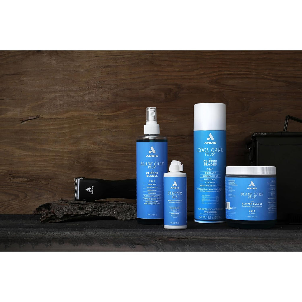 Andis 12750 Cool Care Plus 5-in-1 Clipper Spray, 15.5 oz Can, Blade Care and Treatment