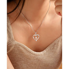 PINKDODO Heart Cross Necklace for Women Baptism Confirmation Easter Gifts