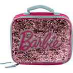 Ai Accessory Innovations Barbie 4 Piece Backpack Set, Sparkle & Shine With This Magic Flip Sequin School Bag For Girls With Zip Front Pocket, Pink