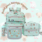 Bentgo Kids Print Durable & Water-Resistant Backpack | Lightweight 14” Backpack For School, Travel, & Daycare, Ages 4+, & Loop For Lunch Bag (Puppy Love)