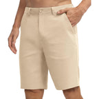 Willit Men'S Linen Shorts Dress Summer Casual Work Linen Shorts Flat Front With Pockets 10"