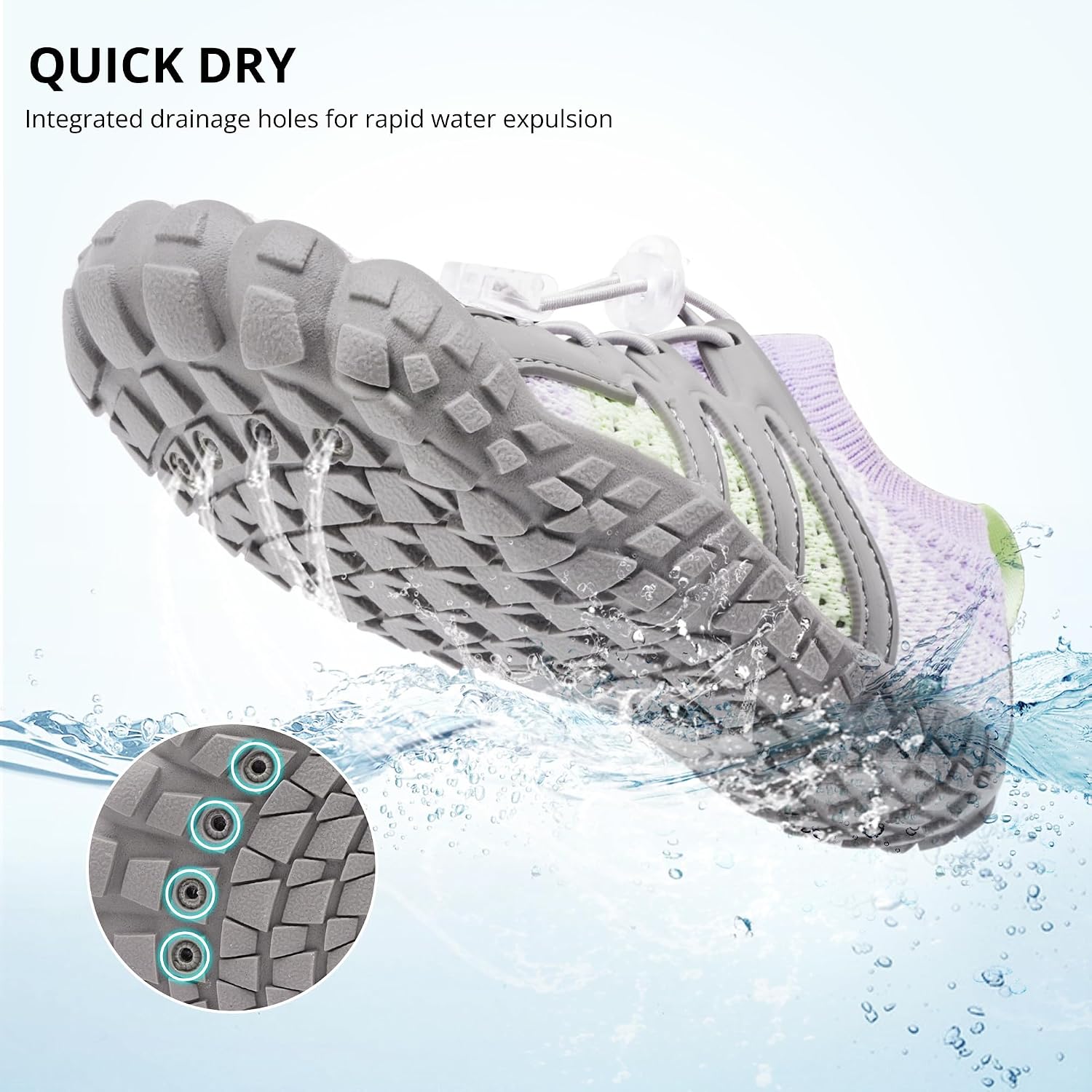 Stelle Water Shoes For Women Men, Quick-Dry Barefoot Aqua Shoes For Beach, Swim, Pool, Boating & Yoga, Lightweight Water Shoes For Adult