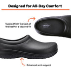 Crocs Adult On The Clock Clogs Slip On Slip Resistant Work Shoes