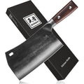 7.5″ Cleaver Knife, Chef’S Knives – Hand Forged, German High Carbon Stainless Steel Butcher Knife With Full Tang Handle For Home Kitchen & Restaurant