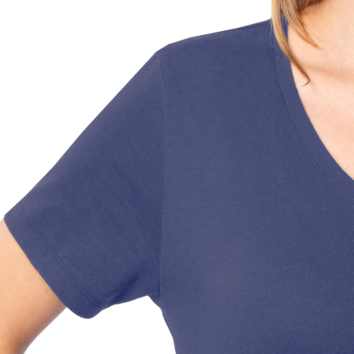 Fruit Of The Loom Women'S Short Sleeve V-Neck T-Shirt, 2 Pack