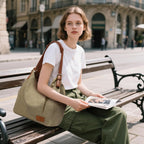 Worldlyda Women Canvas Hobo Purse Multi Pocket Tote Shopper Shoulder Bag Casual Top Handle handbag with Embroidery Ethnic