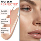 BaeBlu Organic Aloe-Based LUX Liquid Foundation, Natural Vegan Gluten-Free Made in USA, Vanilla