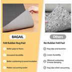 BAGAIL Felt and Natural Rubber Backing Rug Pads 1/4” Thick, 5 x 7 Ft Non Slip Carpet Gripper Keep Rugs in Place, Under Area Rug Protective Cushioned Pads, Carpet Runners, Hardwood Floors Protection