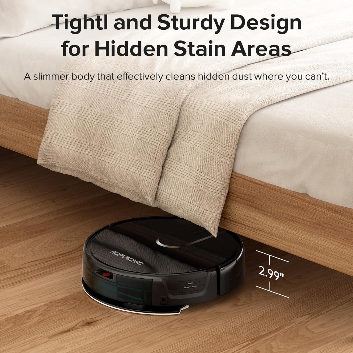 Ropvacnic Robot Vacuum Cleaner Robot Vacuum And Mop Combo With 5200Pa Suction, Personalized Cleaning Adjustments, Self-Charging Robotic Vacuum Cleaner, Advanced Obstacle Avoidance