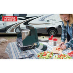 Signoraware Salt And Pepper Shakers Moisture Proof Set Of 2 Large Salt Shaker To Go Camping Picnic Outdoors Kitchen Lunch Boxes Travel Spice Set Clear With Red Covers Lids Plastic Airtight Dispenser