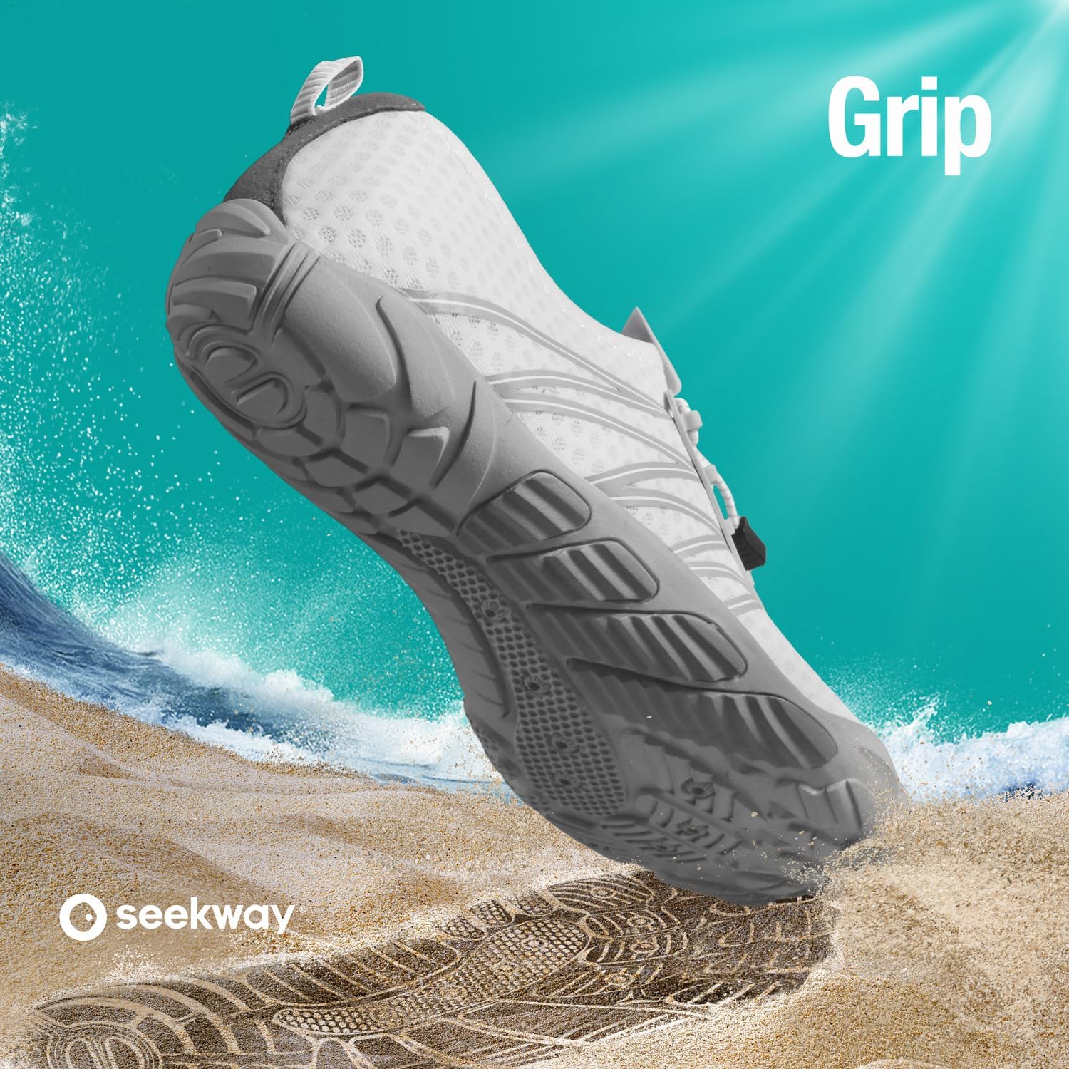 Seekway Water Shoes Men Women Adult Quick-Dry Aqua Sock Barefoot For Beach Swim River Pool Lake Hiking Kayaking Surfing
