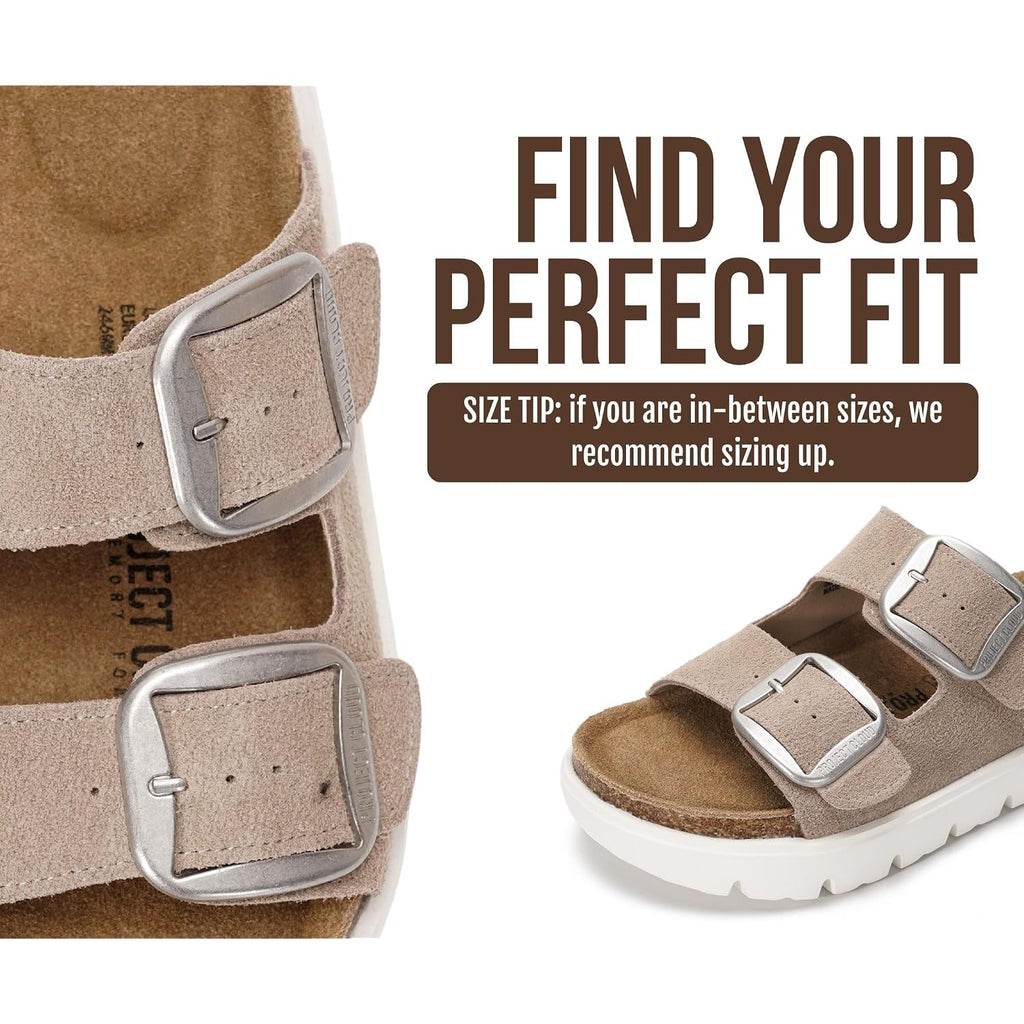 Project Cloud 100% Genuine Leather Platform Sandals Women Footwear - Wedge Chunky Slides For Women 2026 With Memory Foam Insole & Cork Footbed Womens Sandals (Greecechunky)