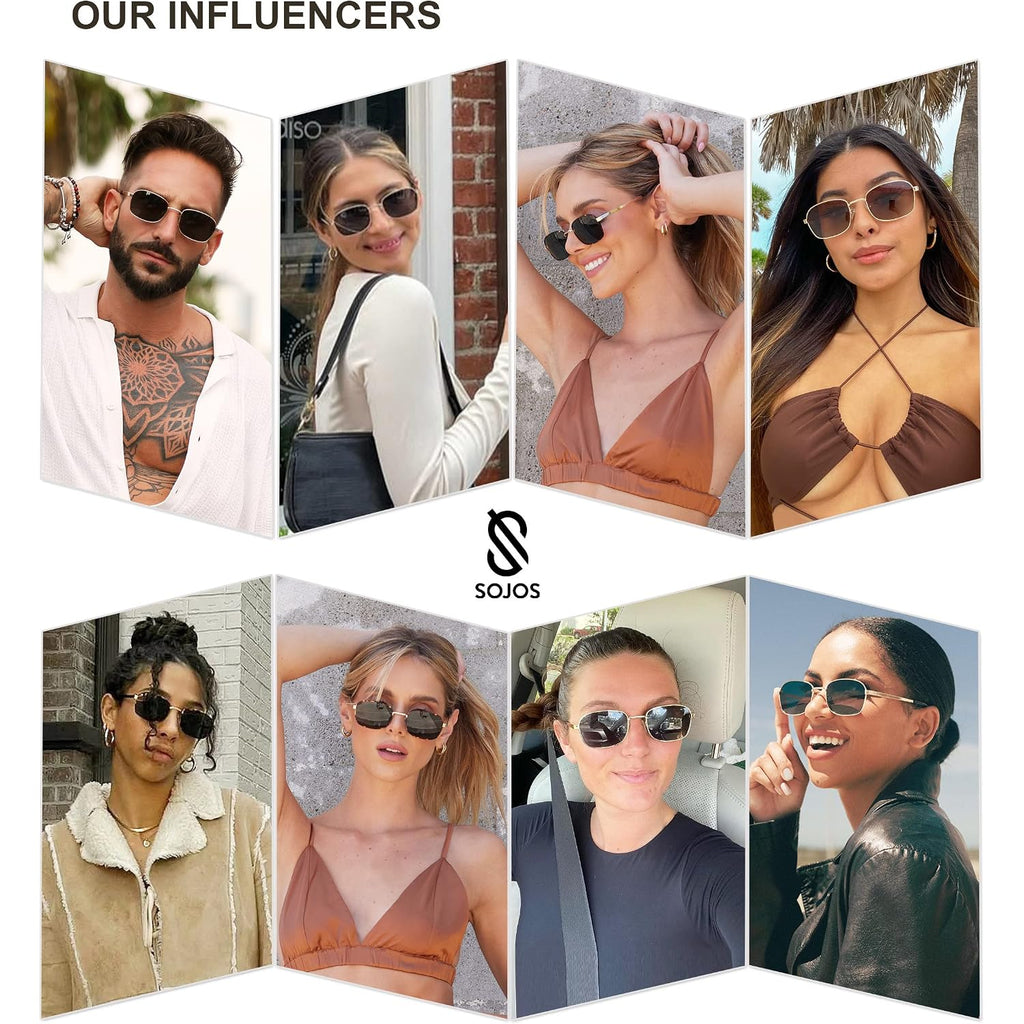 Sojos Retro Polarized Oval Sunglasses For Women Men Trendy Classic Shades Uv400 Protection Sj1177