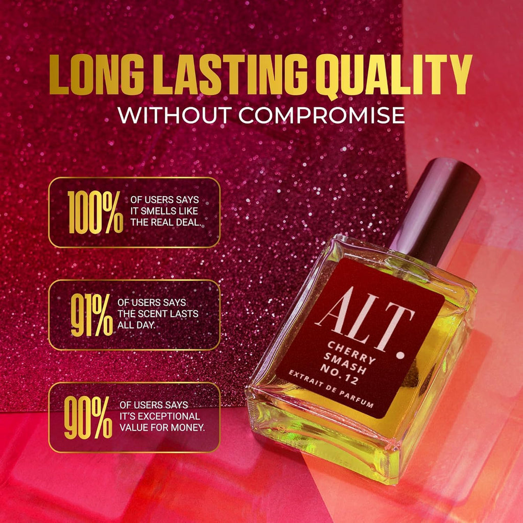 ALT. FRAGRANCES Cherry Smash No. 12, Inspired by Lost Cherry Perfume for Women & Men, Unisex Perfume, Extrait de Parfum, Long Lasting Scent, 100ml