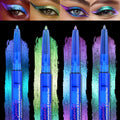 Susikeki 4Pcs Chameleon Metallic Eyeshadow & Eyeliner Gel Pencil Set – Multichrome Shifting Colors Glitter Eye Makeup, Waterproof Long-Lasting Smudge-Proof Duochrome Pencil For Multi-Dimensional Looks