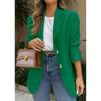 Prettygarden 2026 Blazers For Women Business Casual Long Sleeve Lapel Open Front Suit Jacket Work Blazer With Pockets