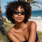 Masdun Polarized Narrow Rectangle Sunglasses For Women Men Trendy Y2K Retro 90S Sun Glasses (3 Pack)