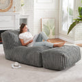 Hobestluk Big Bean Bag Chairs For Adults For Bedroom(Grey, Large) | Softness And Comfort,Easy To Maintain,For Office,Guest Rooms,Fireside,Armless Loveseat,No Assembly Required,High Quality