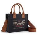 Montana West Wrangler Tote Bag For Women Retro Canvas Top Handle Purses And Handbags