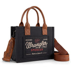 Montana West Wrangler Tote Bag For Women Retro Canvas Top Handle Purses And Handbags