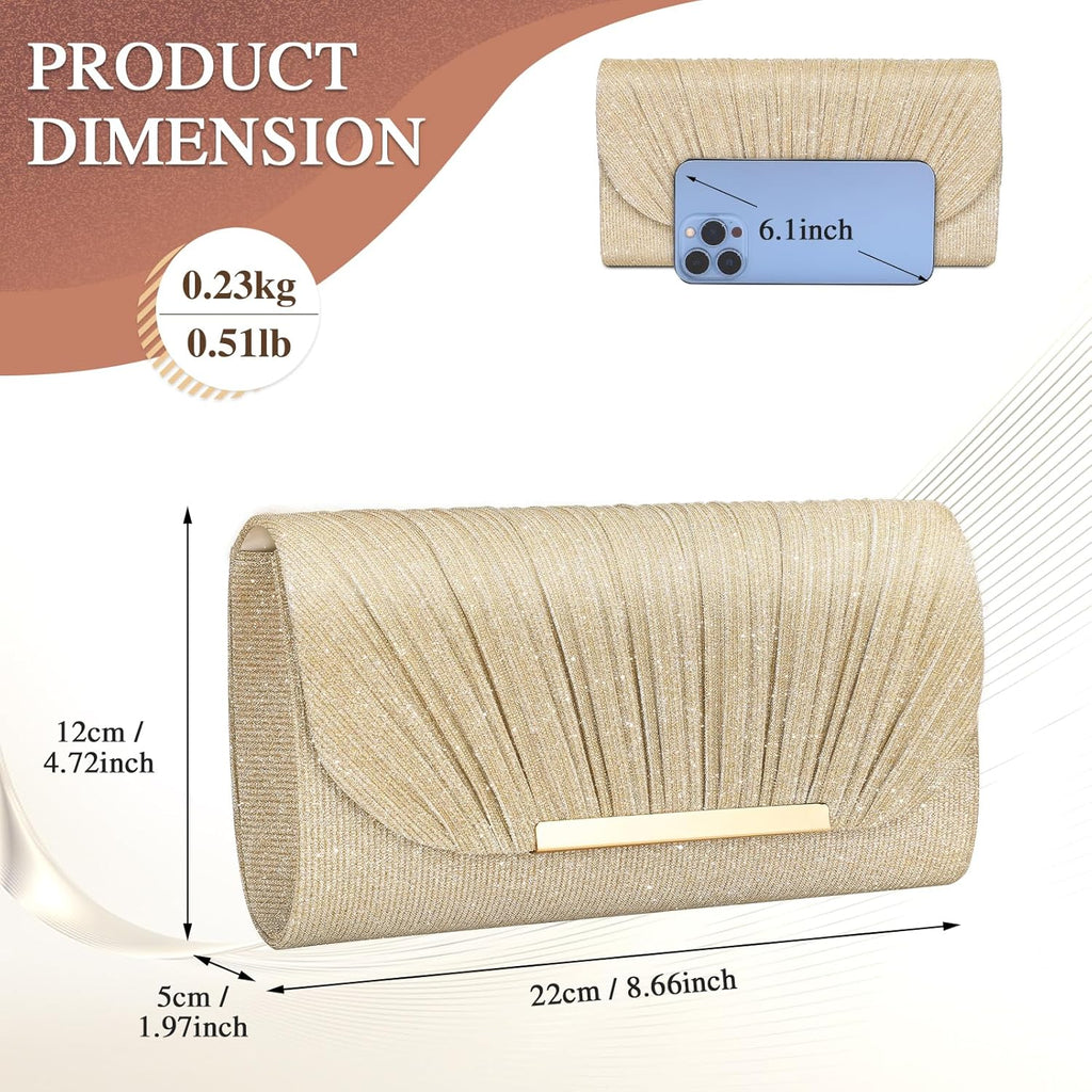 UBAYMAX Evening Bag Clutch Purses for Women Lady Girl Handbags Crossbody Bag Wedding Bag for Prom Party Wedding Engagement | Wedding Bag, for Prom Party, Wedding, Engagement