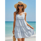 Etcyy Sundresses For Women 2026 Vacation Swimsuit Cover Ups Boho Floral Beach Dress T-Shirts Tank Dresses