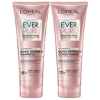 L'Oreal Paris EverPure Sulfate-Free Vegan Hair Care Kit - Shampoo and Conditioner to Strengthen and Repair Hair Bonds (Packaging May Vary)