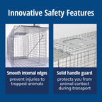 Havahart Large 1-Door Live Animal Trap For Raccoons, Cats, Bobcats, Beavers | Heavy Duty Humane Catch And Release Cage Trap For Outdoor Pest Control, 1079Sr