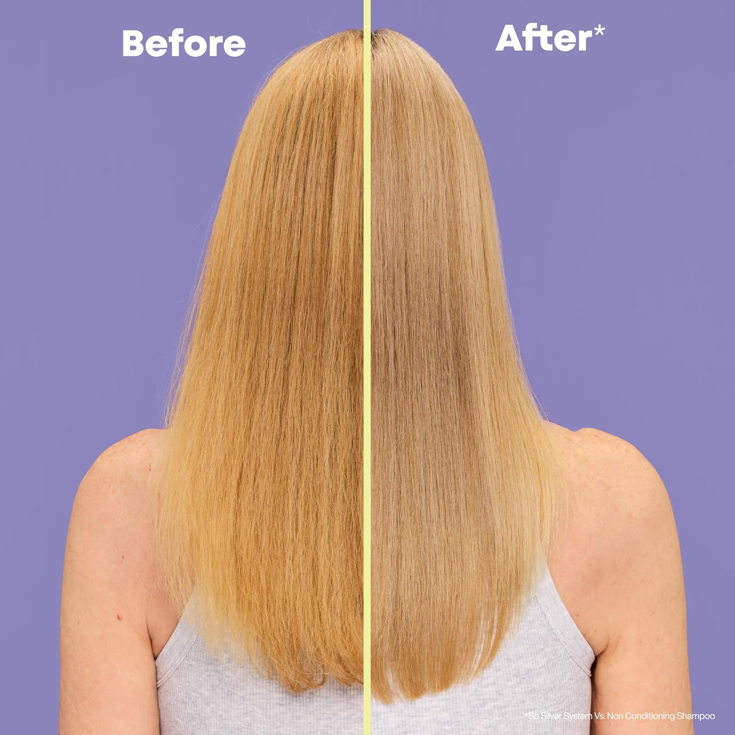 Matrix So Silver Purple Shampoo - Neutralizes Yellow Tones, Color Depositing, Brightening & Toning, For Color Treated, Blonde, Grey, White and Platinum Hair, Vegan
