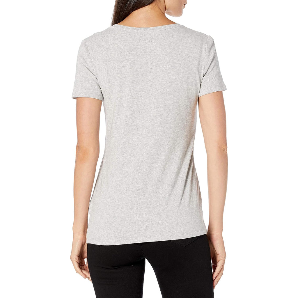 Amazon Essentials Women's Regular-Fit Short-Sleeve Scoop Neck T-Shirt, Summer Casual, Pack of 2