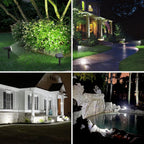 Solar Spot Lights Outdoor, [6 Pack/65 Led/3 Modes] Solar Landscape Spotlights, Solar Powered Christmas Halloween Lights, Ip68 Waterproof Wall Lights For Walkway Yard Garden Driveway(Cool White)