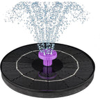 3.5W Solar Bird Bath Fountain Pump, Solar Powered Water Pump, Outdoor Water Fountain With 8-In-1 Nozzles, 4 Fixed Pipes For Hummingbirds, Garden, Pool, Pond