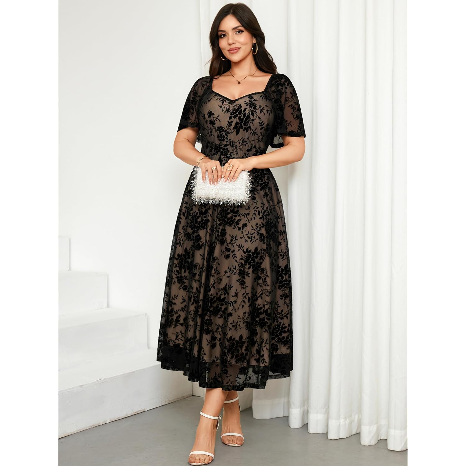 Rwj Plus Size Women 2026 Formal Wedding Guest Dress Spring Evening Party Cocktail Elegant Off Shoulder Mesh Maxi Dresses