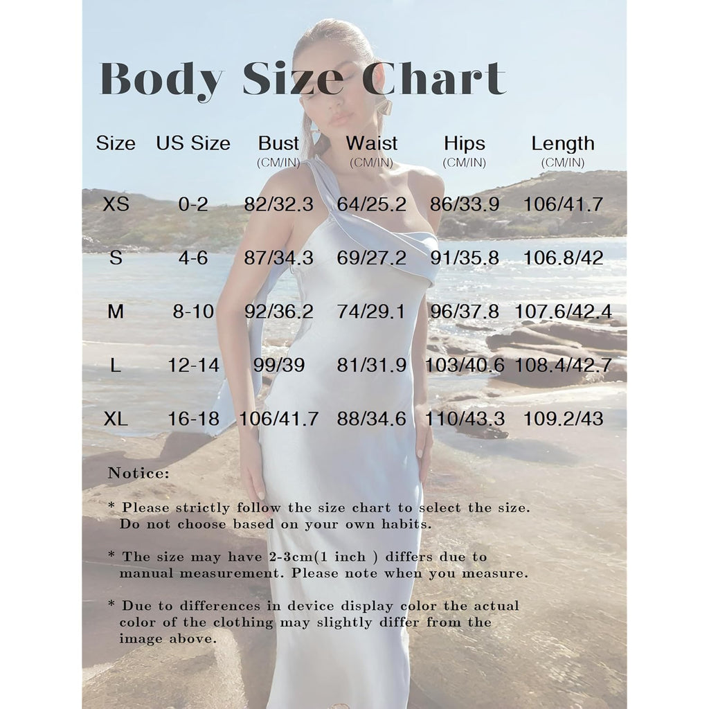 2026 Satin One Shoulder Maxi Dress For Women Summer Silk Formal Elegant Backless Ruffle Sleeveless Wedding Guest Dresses