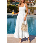 Prettygarden Womens Summer Dresses 2026 Casual Sleeveless Square Neck Formal Wedding Guest Beach Vacation Boho Maxi Dress
